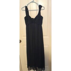 Vintage Alex Evenings Black Lined Evening Gown. Size 10P. B54
